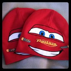 Set of TWO Disney Cars Reversible Hats